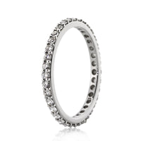 1.00ct Round Brilliant Cut Diamond Eternity Band in 18k White Gold