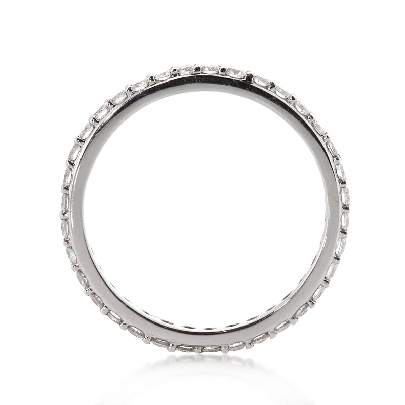 1.00ct Round Brilliant Cut Diamond Eternity Band in 18k White Gold