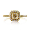 1.70ct Fancy Yellow Radiant Cut Diamond Engagement Ring
