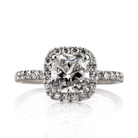 2.58ct Cushion Cut Diamond Engagement Ring