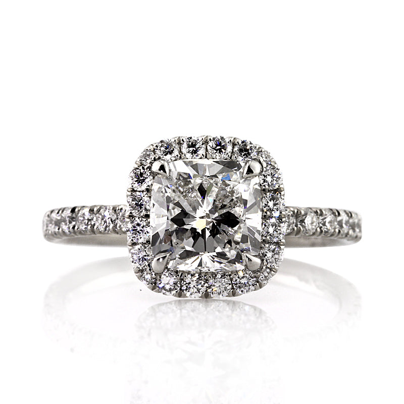 2.58ct Cushion Cut Diamond Engagement Ring