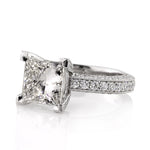 4.54ct Princess Cut Diamond Engagement Ring
