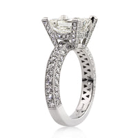 4.54ct Princess Cut Diamond Engagement Ring