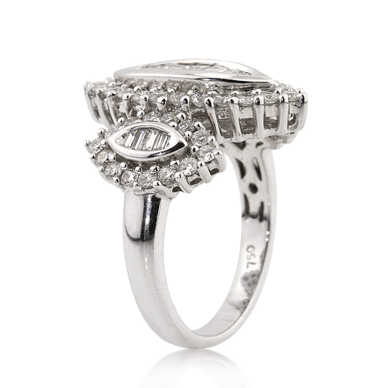 1.75ct Baguette Cut Diamond Right-Hand Ring