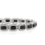 16.15ct Blue Sapphire and Diamond Bracelet