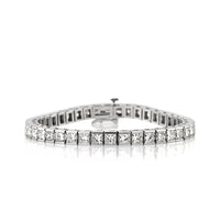 15.35ct Princess Cut Diamond Bracelet