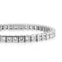 15.35ct Princess Cut Diamond Tennis Bracelet