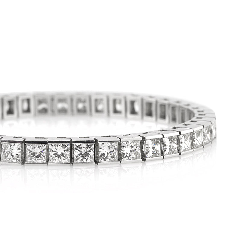 15.35ct Princess Cut Diamond Bracelet