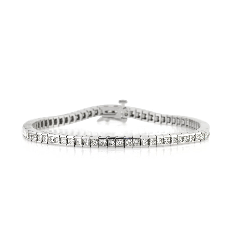 4.50ct Princess Cut Diamond Tennis Bracelet