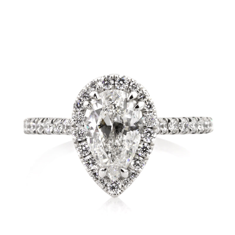 2.30ct Pear Shaped Diamond Engagement Ring