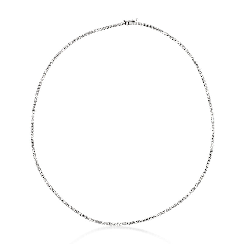 5.00ct Round Brilliant Cut Diamond Tennis Necklace
