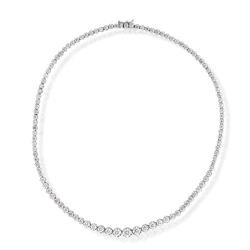 11.90ct Round Brilliant Cut Diamond Necklace