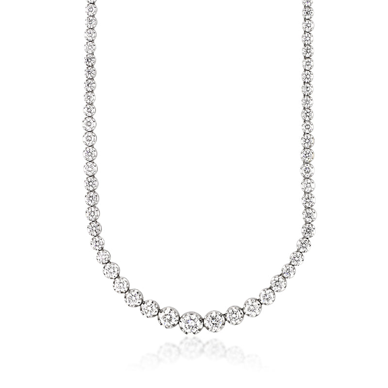 11.90ct Round Brilliant Cut Diamond Necklace