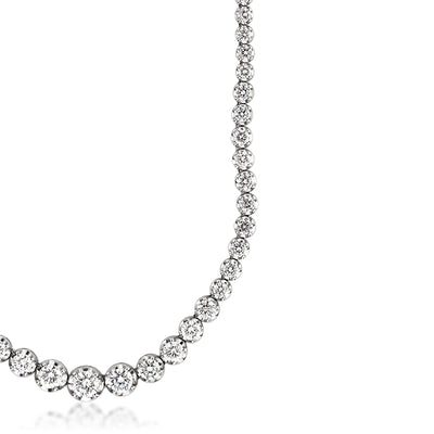 11.90ct Round Brilliant Cut Diamond Necklace