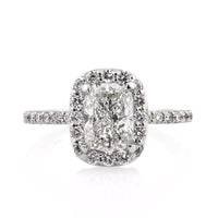 3.01ct Cushion Cut Diamond Engagement Ring