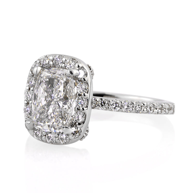 3.01ct Cushion Cut Diamond Engagement Ring