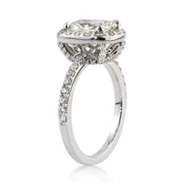 3.01ct Cushion Cut Diamond Engagement Ring