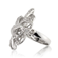 1.80ct Baguette and Round Cut Diamond Ribbon Right-Hand Ring