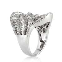 3.00ct Baguette and Round Brilliant Cut Diamond Right-Hand Ring