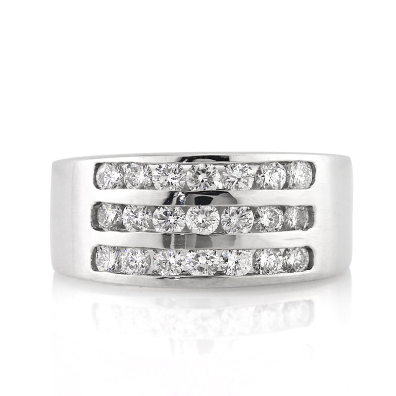 1.50ct Round Brilliant Cut Diamond Men's Wedding Band