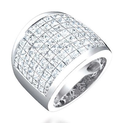 6.30ct Princess Cut Diamond Ring