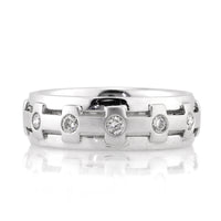 0.35ct Round Brilliant Cut Diamond Men's Wedding Band