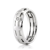 0.35ct Round Brilliant Cut Diamond Men's Wedding Band