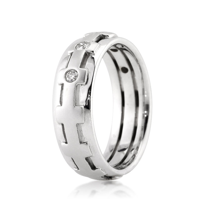 0.35ct Round Brilliant Cut Diamond Men's Wedding Band