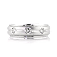 0.50ct Round Brilliant Cut Diamond Men's Wedding Band