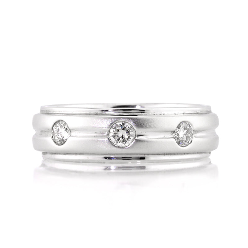 0.50ct Round Brilliant Cut Diamond Men's Wedding Band