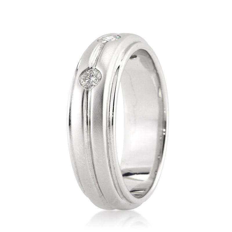 0.50ct Round Brilliant Cut Diamond Men's Wedding Band