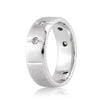 0.35ct Round Brilliant Cut Diamond Sandblasted Finish Men's Wedding Band