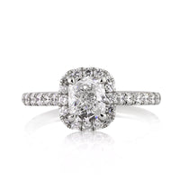 1.80ct Cushion Cut Diamond Engagement Ring