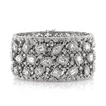 34.17ct Fancy Shape Diamond Cuff Bracelet