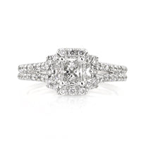 1.25ct Radiant Cut Diamond Engagement Ring