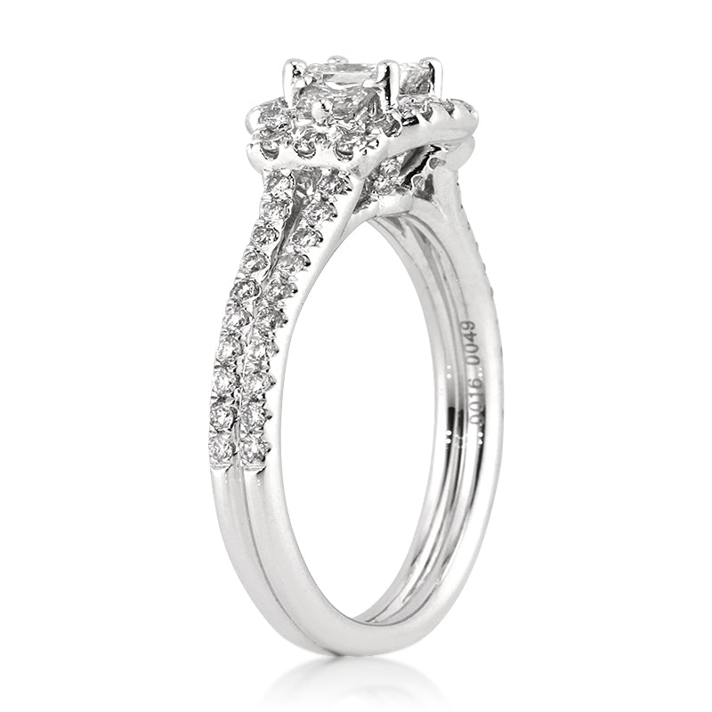1.25ct Radiant Cut Diamond Engagement Ring