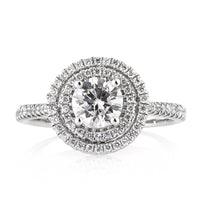 0.98ct Round Brilliant Cut Diamond Engagement Ring