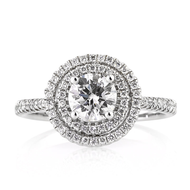 0.98ct Round Brilliant Cut Diamond Engagement Ring