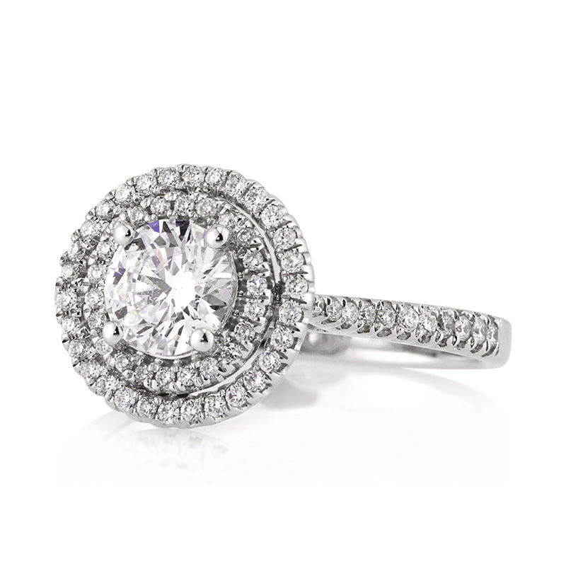 0.98ct Round Brilliant Cut Diamond Engagement Ring