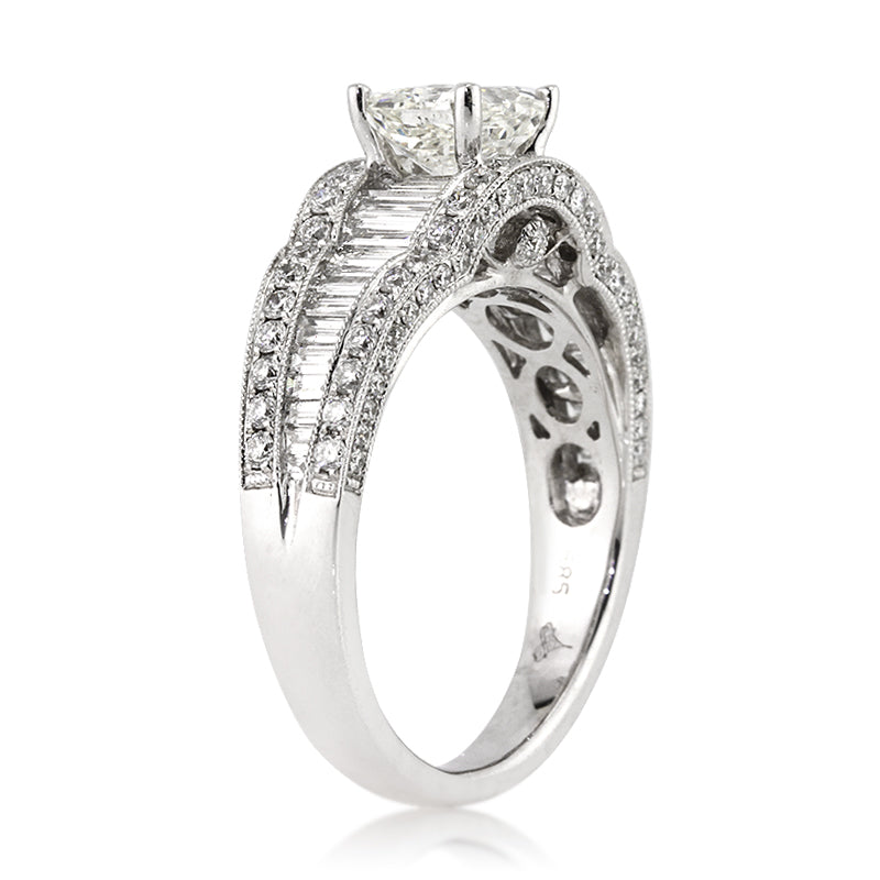 2.29ct Radiant Cut Diamond Engagement Ring