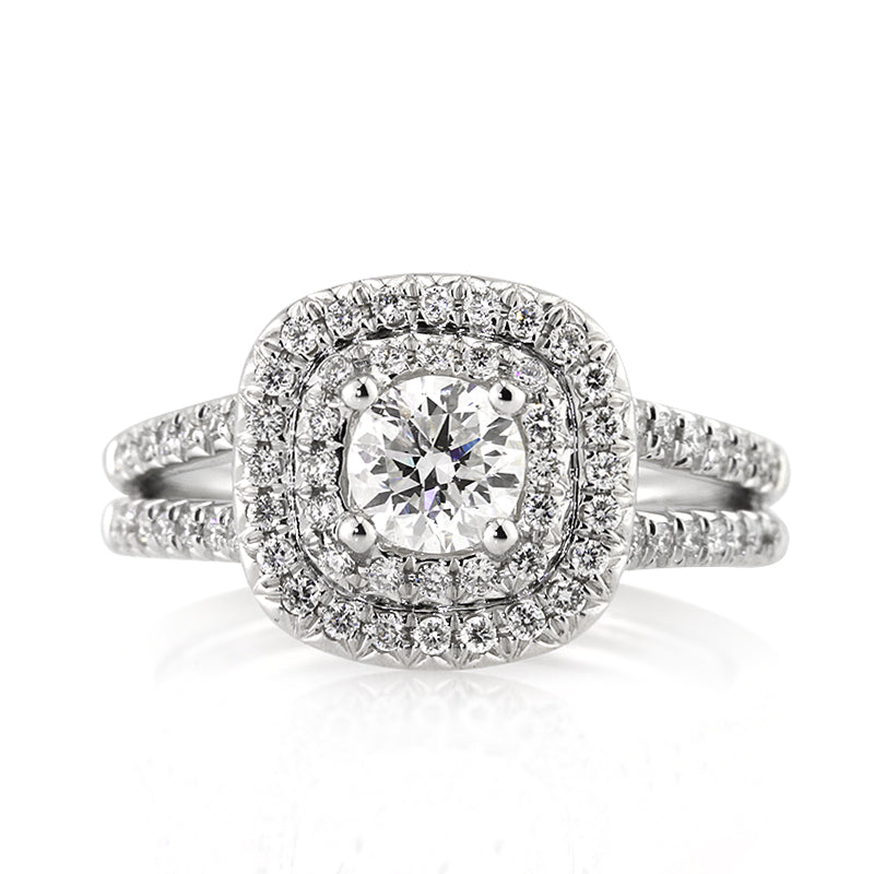 1.01ct Round Brilliant Cut Diamond Engagement Ring