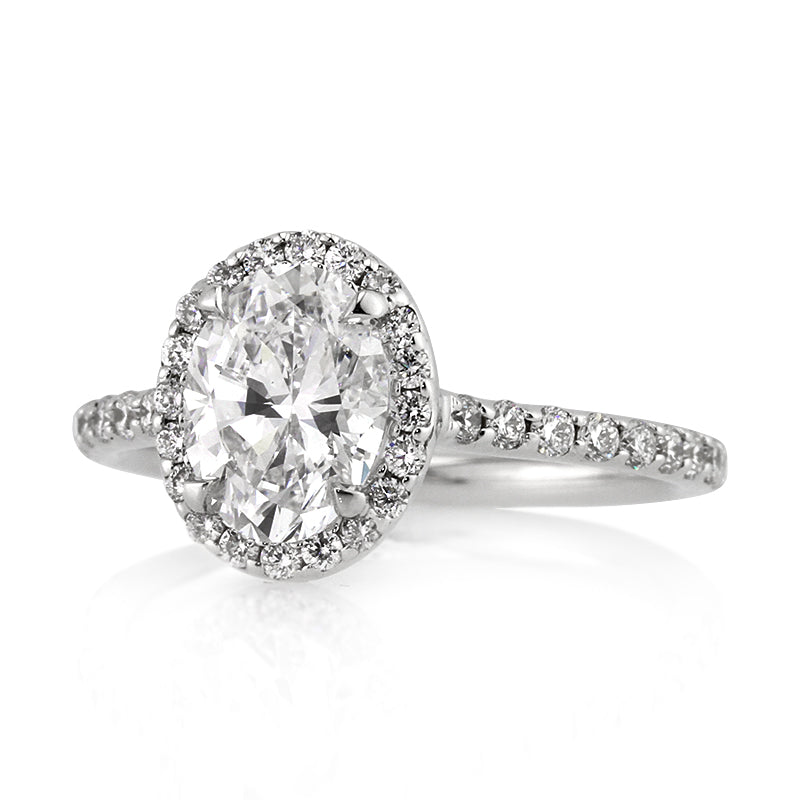 2.24ct Oval Cut Diamond Engagement Ring