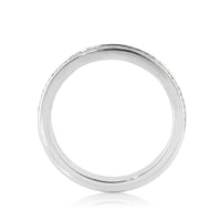 1.15ct Baguette and Round Brilliant Cut Diamond Band in 18k White Gold