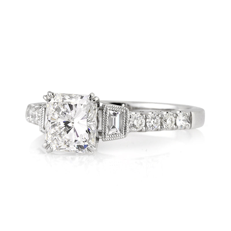 1.78ct Radiant Cut Diamond Engagement Ring