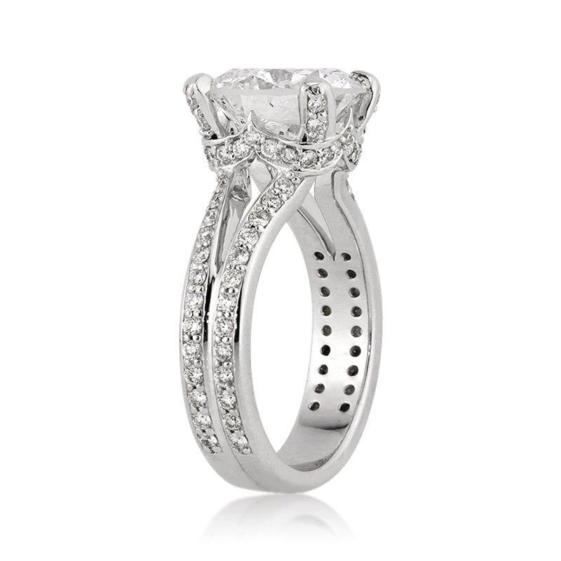 5.24ct Round Brilliant Cut Diamond Engagement Ring
