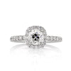 1.78ct Antique Cushion Brilliant Diamond Engagement Ring