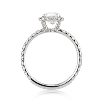 1.78ct Antique Cushion Brilliant Diamond Engagement Ring