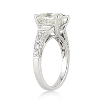 5.22ct Cushion Cut Diamond Engagement Ring