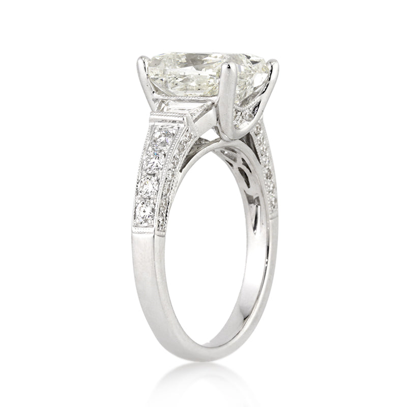 5.22ct Cushion Cut Diamond Engagement Ring