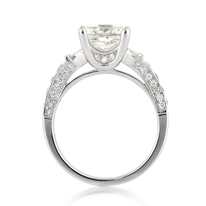 5.22ct Cushion Cut Diamond Engagement Ring